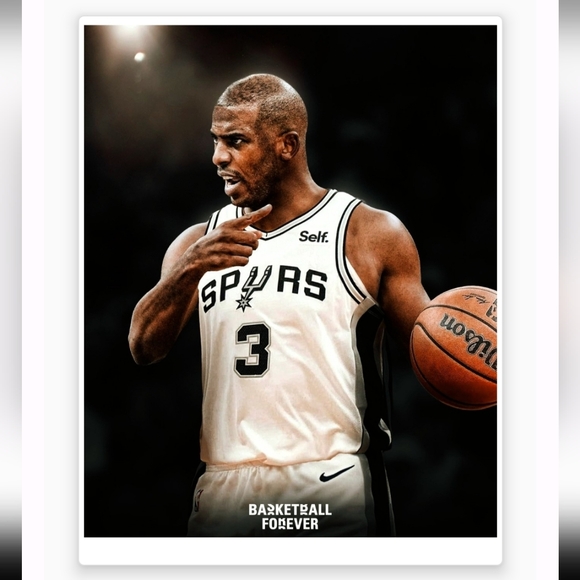 NEW! CHRIS PAUL SPURS ULTRA PREMIUM GLOSSY 8.5x11 WALL/LOCKER BASKETBALL POSTER! - Picture 4 of 4